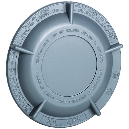 Hubbell Killark Electrical Box Cover, Aluminum, Blank Cover GRM-BC