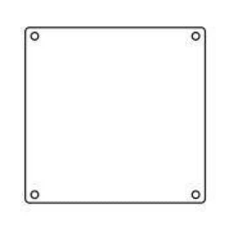 Hubbell Killark Box Cover, 2 Gang, Iron, Blank Cover Type 2FSBCM
