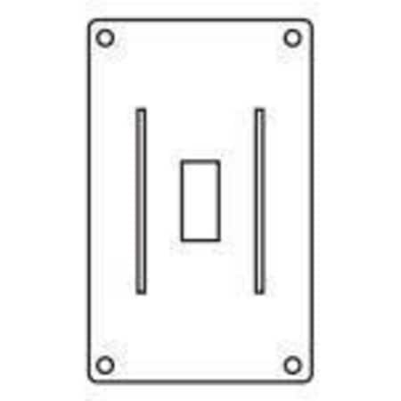 Hubbell Killark Box Cover, Outlet Box Type, 1 Gang, Aluminum, Toggle Switch Cover Type FSTG