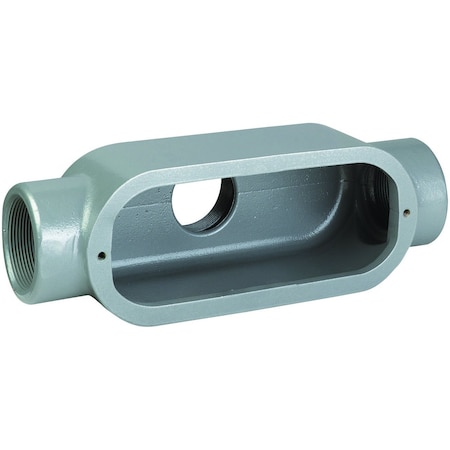 Hubbell Killark Conduit Body, TB, Gray, Iron, 3/4" TB28