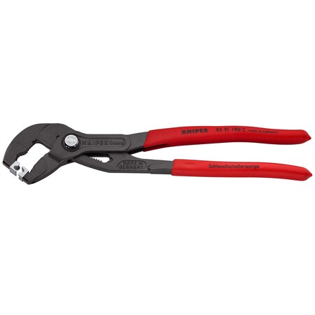 Knipex Hose Clamp Pliers For Click Clamps, 7" KNP8551180C