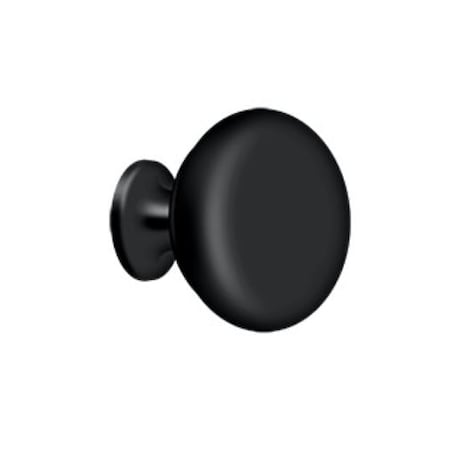 Deltana Knob Round Solid Black KR114U19