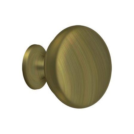 Deltana Knob Round Solid Antique Brass KR114U5