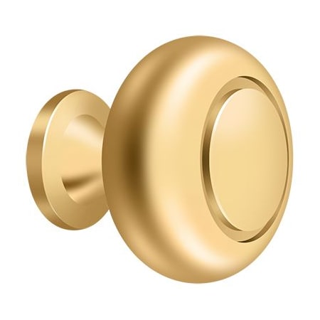 Deltana Knob Round Groove Lifetime Brass KR119CR003