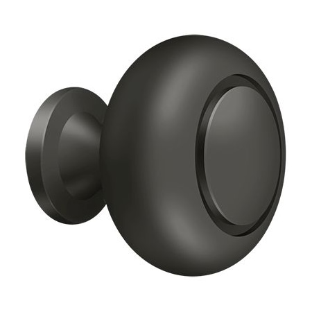 Deltana Knob Round Groove Oil Rubbed Bronze KR119U10B