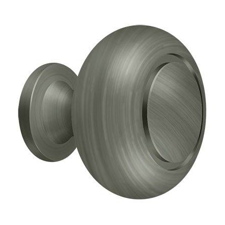 Deltana Knob Round Groove Antique Nickel KR119U15A
