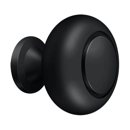 Deltana Knob Round Groove Black KR119U19