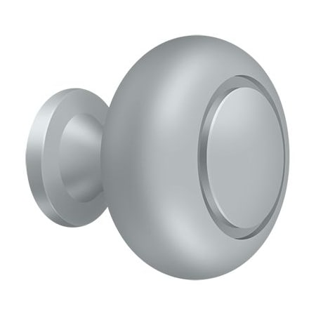 Deltana Knob Round Groove Satin Chrome KR119U26D