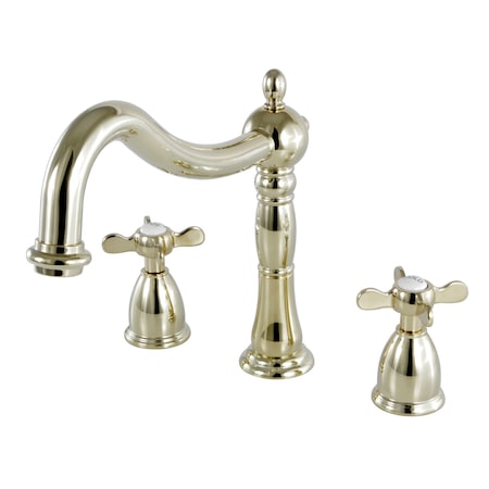 Kingston Brass KS1342BEX Roman Tub Filler with Cross Handle KS1342BEX