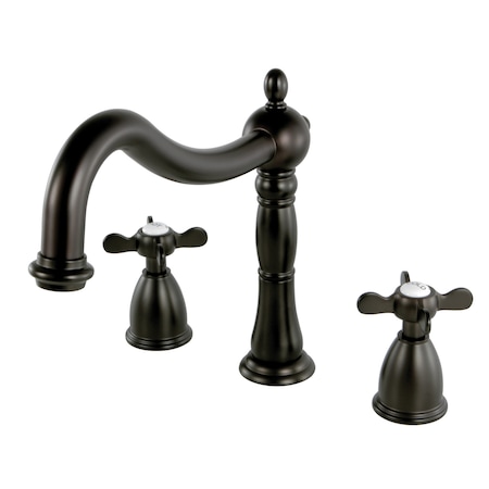 Kingston Brass KS1345BEX Roman Tub Filler with Cross Handle KS1345BEX