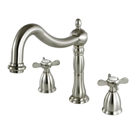 Kingston Brass KS1348BEX Roman Tub Filler with Cross Handle KS1348BEX