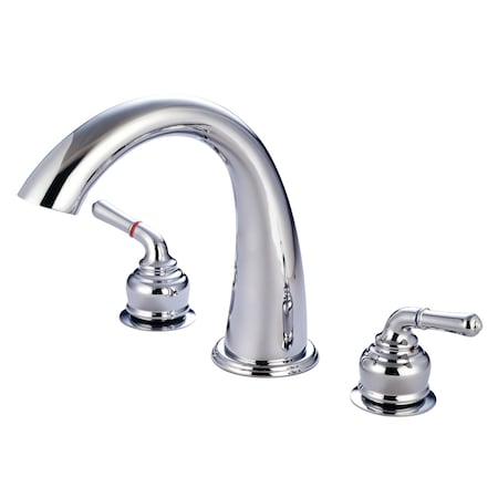 Kingston Brass Roman Tub Faucet, Polished Chrome, Deck Mount KS2361