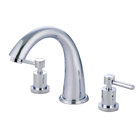 Kingston Brass Roman Tub Faucet, Polished Chrome, Deck Mount KS2361DL