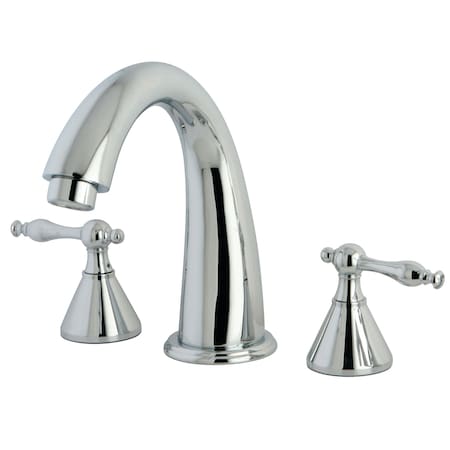 Kingston Brass Roman Tub Faucet, Polished Chrome, Deck Mount KS2361NL