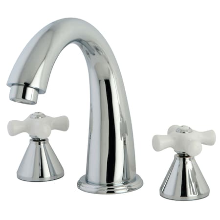 Kingston Brass Roman Tub Faucet, Polished Chrome, Deck Mount KS2361PX