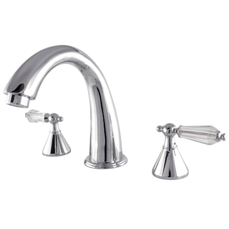 Kingston Brass Roman Tub Faucet, Polished Chrome, Deck Mount KS2361WLL