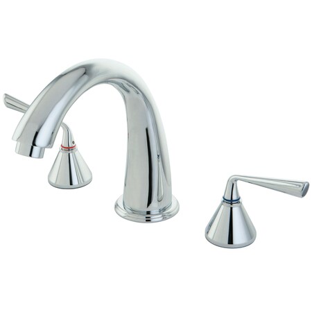 Kingston Brass Roman Tub Faucet, Polished Chrome, Deck Mount KS2361ZL