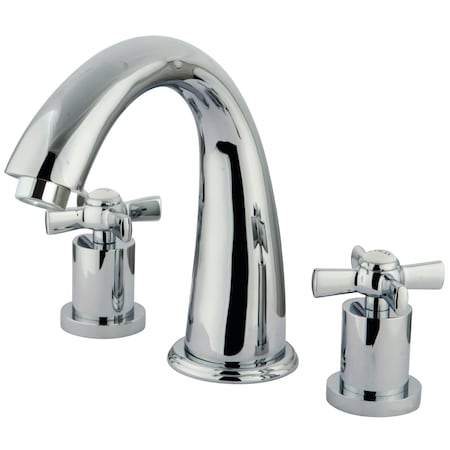 Kingston Brass Roman Tub Faucet, Polished Chrome, Deck Mount KS2361ZX
