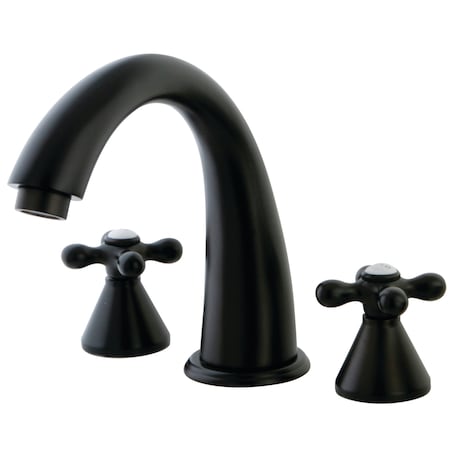 Kingston Brass KS2365AX Roman Tub Filler Metal Cross Handle KS2365AX