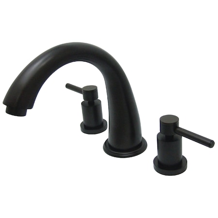 Kingston Brass Roman Tub Faucet, Oil Rubbed Bronze, Deck Mount KS2365DL