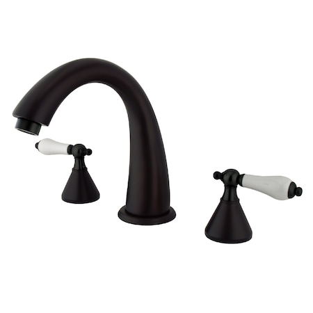 Kingston Brass Roman Tub Faucet, Oil Rubbed Bronze, Deck Mount KS2365PL