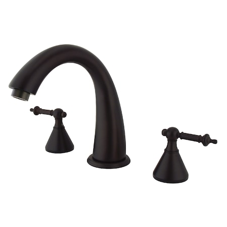 Kingston Brass Roman Tub Faucet, Oil Rubbed Bronze, Deck Mount KS2365TL