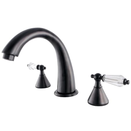 Kingston Brass Roman Tub Faucet, Oil Rubbed Bronze, Deck Mount KS2365WLL