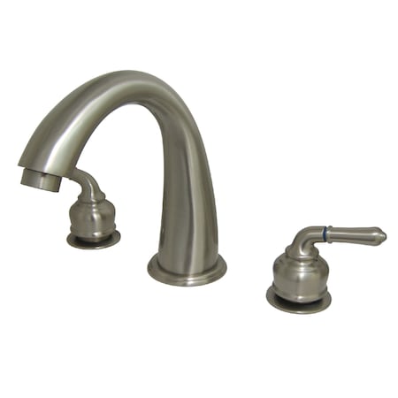 Kingston Brass Roman Tub Faucet, Brushed Nickel, Deck Mount KS2368