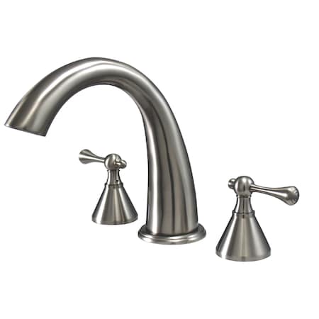 Kingston Brass Roman Tub Faucet, Brushed Nickel, Deck Mount KS2368BL