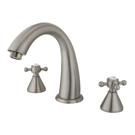 Kingston Brass Roman Tub Faucet, Brushed Nickel, Deck Mount KS2368BX