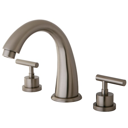 Kingston Brass Roman Tub Faucet, Brushed Nickel, Deck Mount KS2368CML