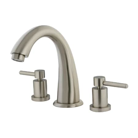 Kingston Brass Roman Tub Faucet, Brushed Nickel, Deck Mount KS2368DL