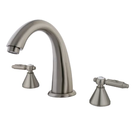 Kingston Brass Roman Tub Faucet, Brushed Nickel, Deck Mount KS2368GL