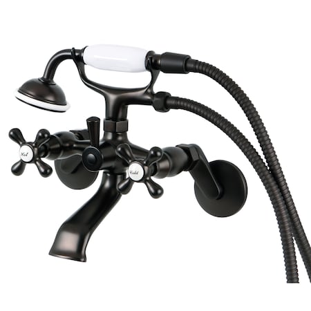 Kingston Brass Wall-Mount Clawfoot Tub Faucet, Oil Rubbed Bronze, Wall Mount KS266ORB