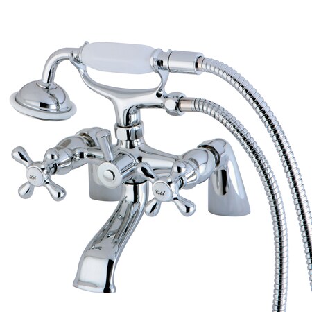 Kingston Brass Deck-Mount Clawfoot Tub Faucet, Polished Chrome, Deck Mount KS267C