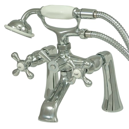 Kingston Brass Deck-Mount Clawfoot Tub Faucet, Polished Chrome, Deck Mount KS268C