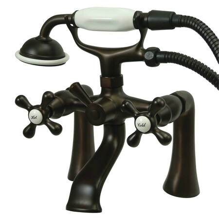 Kingston Brass Deck-Mount Clawfoot Tub Faucet, Oil Rubbed Bronze, Deck Mount KS268ORB
