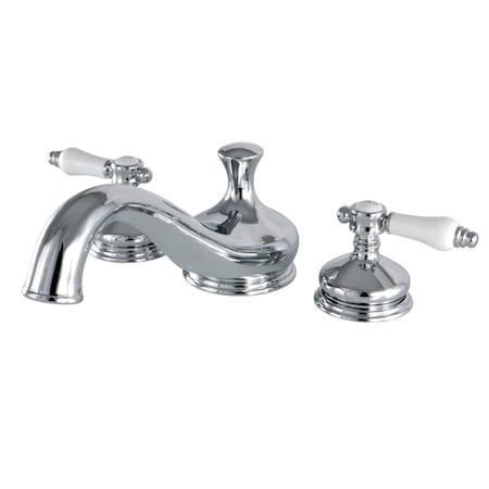 Kingston Brass Roman Tub Faucet, Polished Chrome, Deck Mount KS3331BPL