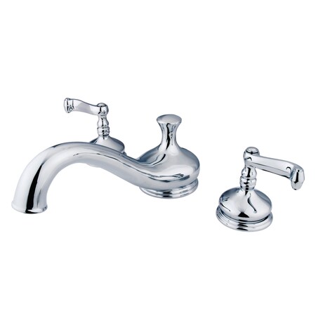 Kingston Brass Roman Tub Faucet, Polished Chrome, Deck Mount KS3331FL