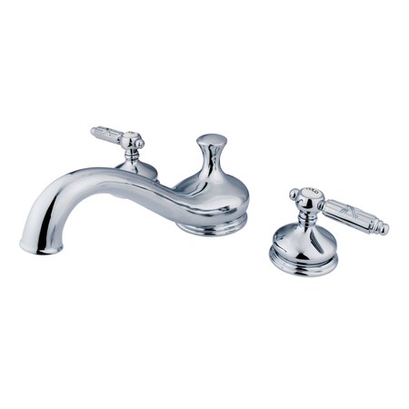 Kingston Brass Roman Tub Faucet, Polished Chrome, Deck Mount KS3331GL