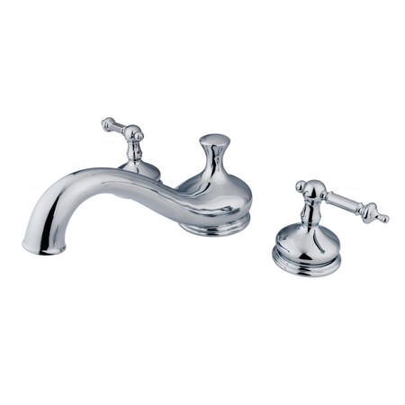 Kingston Brass Roman Tub Faucet, Polished Chrome, Deck Mount KS3331TL