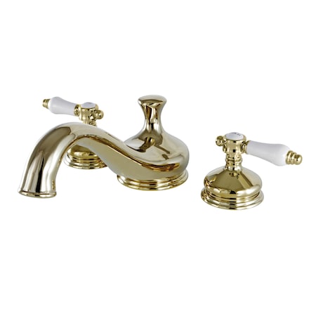 Kingston Brass Roman Tub Faucet, Polished Brass, Deck Mount KS3332BPL