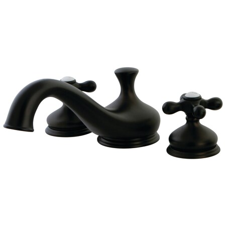 Kingston Brass KS3335AX Roman Tub Filler Metal Cross Handle KS3335AX