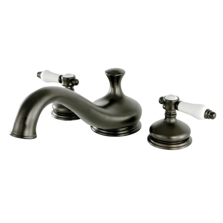 Kingston Brass Roman Tub Faucet, Oil Rubbed Bronze, Deck Mount KS3335BPL