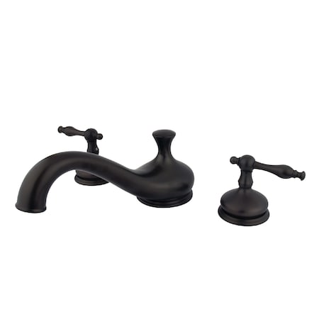 Kingston Brass Roman Tub Faucet, Oil Rubbed Bronze, Deck Mount KS3335NL