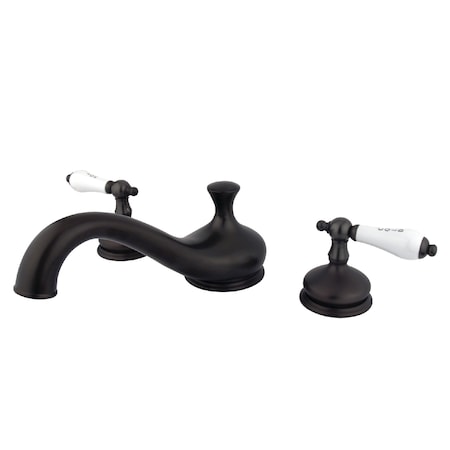 Kingston Brass Roman Tub Faucet, Oil Rubbed Bronze, Deck Mount KS3335PL