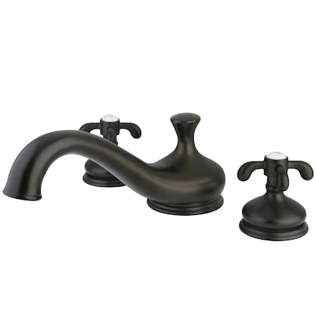 Kingston Brass Roman Tub Faucet, Oil Rubbed Bronze, Deck Mount KS3335TX
