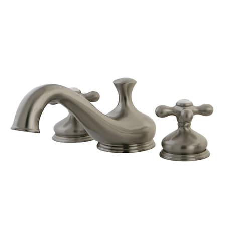 Kingston Brass Roman Tub Faucet, Brushed Nickel, Deck Mount KS3338AX