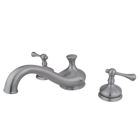 Kingston Brass Roman Tub Faucet, Brushed Nickel, Deck Mount KS3338BL