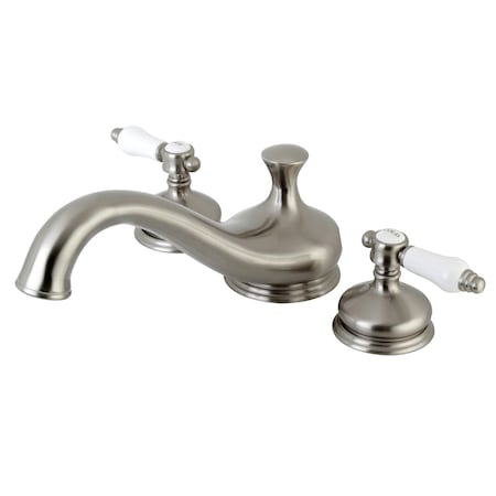 Kingston Brass Roman Tub Faucet, Brushed Nickel, Deck Mount KS3338BPL
